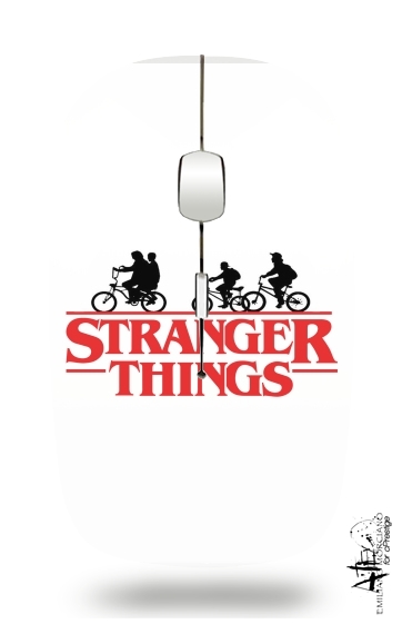Stranger Things by bike für Kabellose optische Maus mit USB-Empfänger