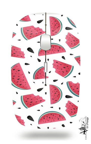 Summer pattern with watermelon für Kabellose optische Maus mit USB-Empfänger