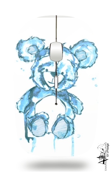 Teddy Bear blau für Kabellose optische Maus mit USB-Empfänger