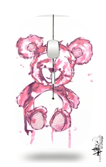 Teddy Bear rosa für Kabellose optische Maus mit USB-Empfänger