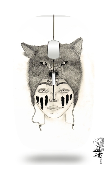 Wolf warrior für Kabellose optische Maus mit USB-Empfänger