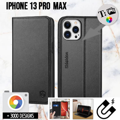 Bookstyle Tasche iPhone 13 Pro Max mit Bild
