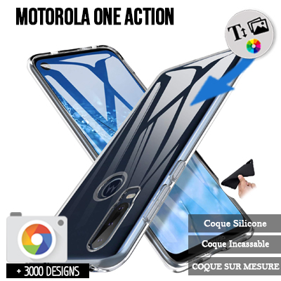 Silikon Motorola One Action mit Bild