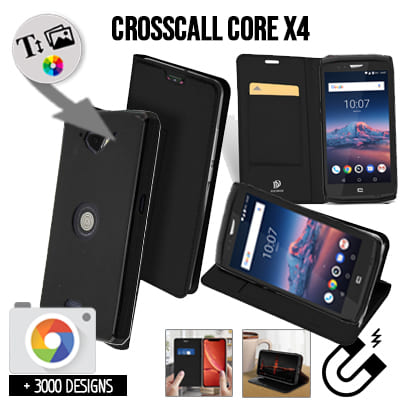 Bookstyle Tasche Crosscall Core X4 mit Bild
