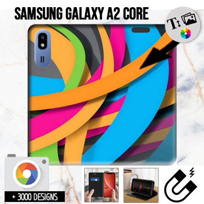 Bookstyle Tasche Samsung Galaxy A2 Core mit Bild