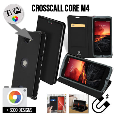 Bookstyle Tasche Crosscall Core M4 mit Bild