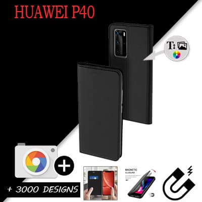 Bookstyle Tasche Huawei P40 mit Bild