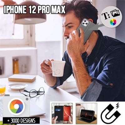 Bookstyle Tasche iPhone 12 Pro Max mit Bild