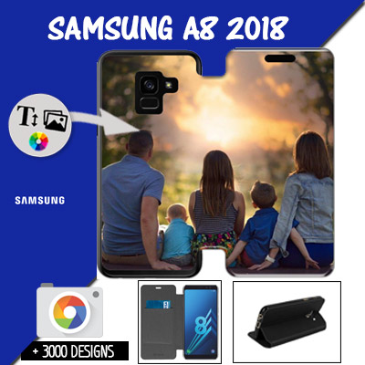 Bookstyle Tasche Samsung Galaxy A8 - 2018 mit Bild