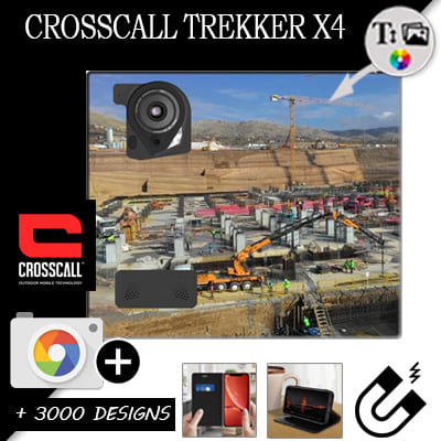 Bookstyle Tasche Crosscall Trekker X4 mit Bild