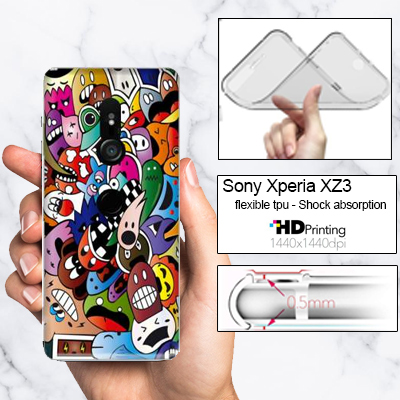 Silikon Sony Xperia XZ3 mit Bild