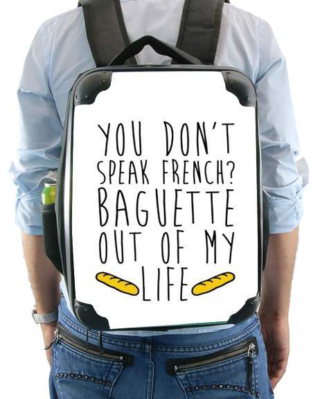 Baguette out of my life für Rucksack