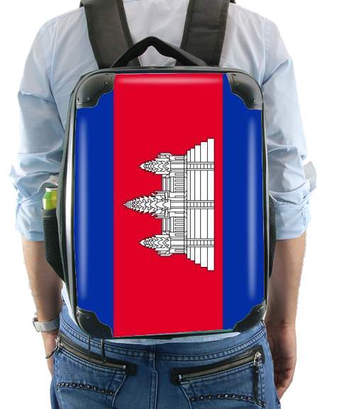 Cambodge Flag für Rucksack