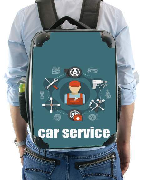 Car Service Logo für Rucksack