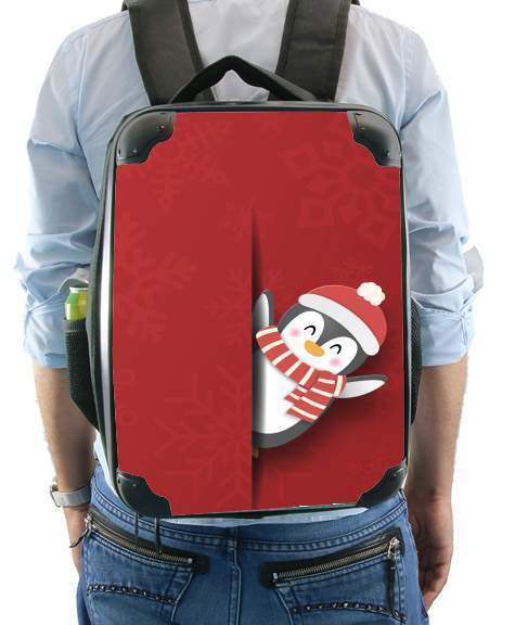 christmas Penguin für Rucksack