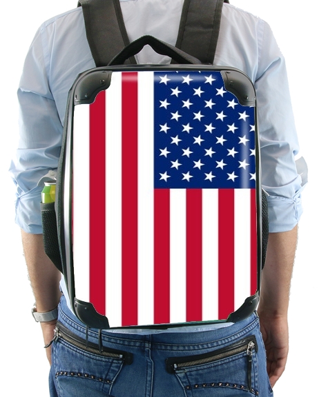 Fahne USA für Rucksack