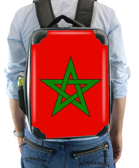 Fahne Marokko für Rucksack