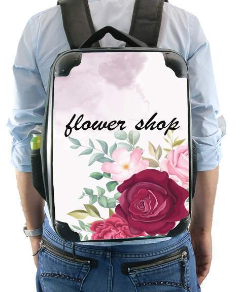 Flower Shop Logo für Rucksack