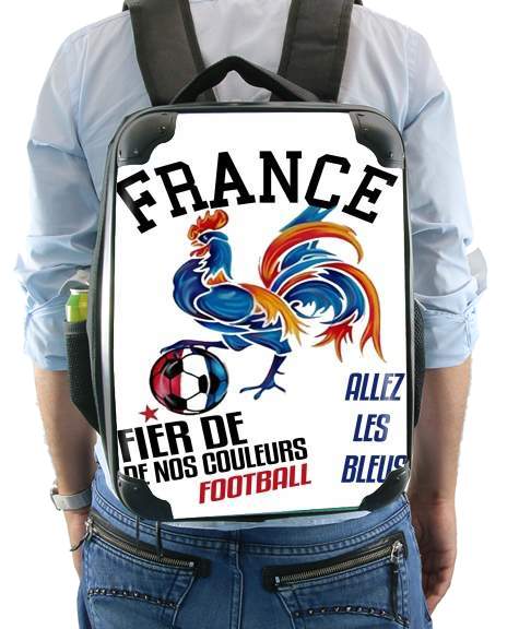 France Football Coq Sportif Fier de nos couleurs Allez les bleus für Rucksack