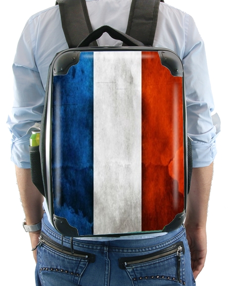 Flag France Vintage für Rucksack