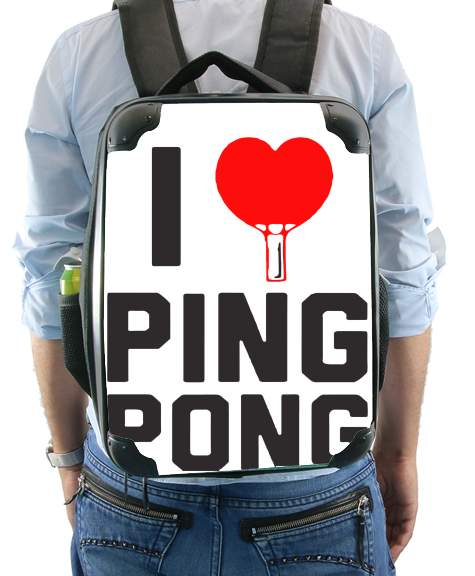 I love Ping Pong für Rucksack