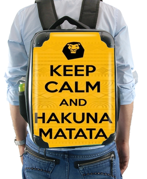 Keep Calm And Hakuna Matata für Rucksack