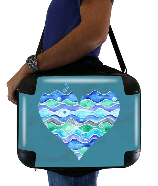 A Sea of Love (blue) für Computertasche / Notebook / Tablet