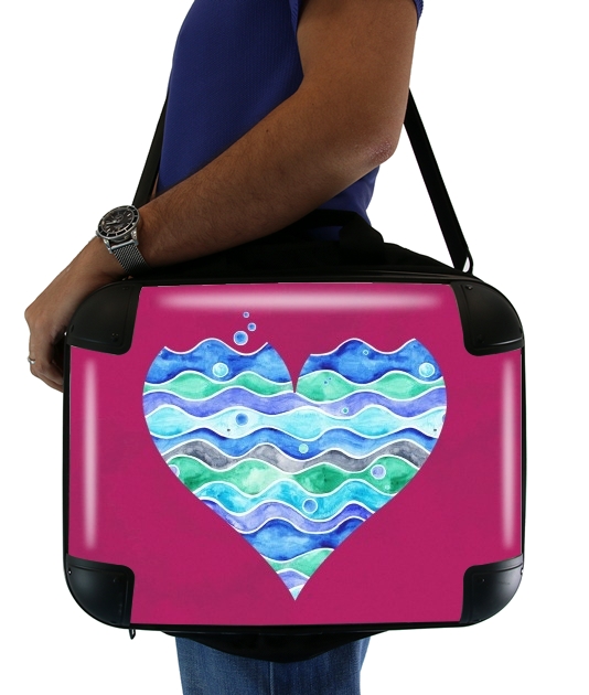 A sea of Love (purple) für Computertasche / Notebook / Tablet