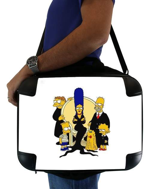 Adams Familly x Simpsons für Computertasche / Notebook / Tablet