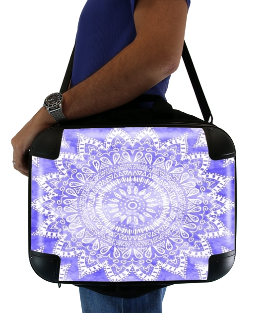 Bohemian Flower Mandala in purple für Computertasche / Notebook / Tablet
