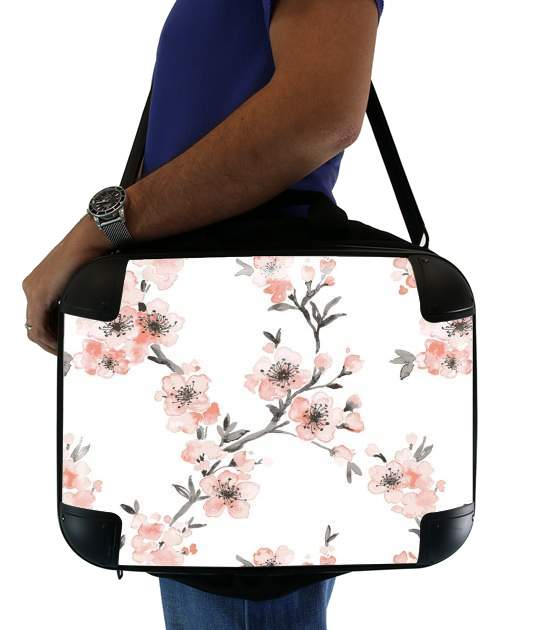 Cherry Blossom Aquarel Flower für Computertasche / Notebook / Tablet