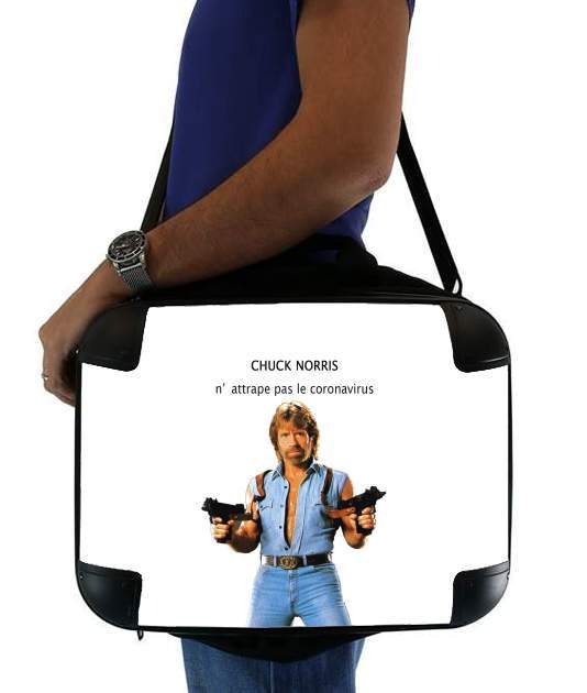 Chuck Norris Against Covid für Computertasche / Notebook / Tablet