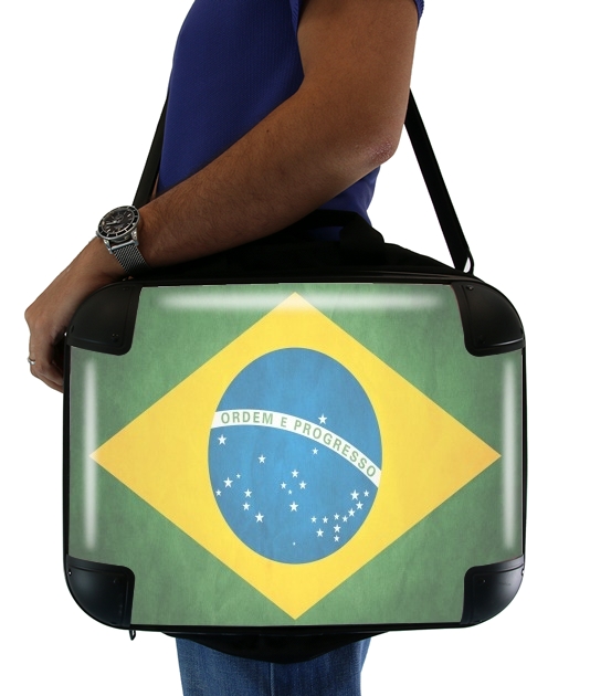Fahne Brasilien für Computertasche / Notebook / Tablet
