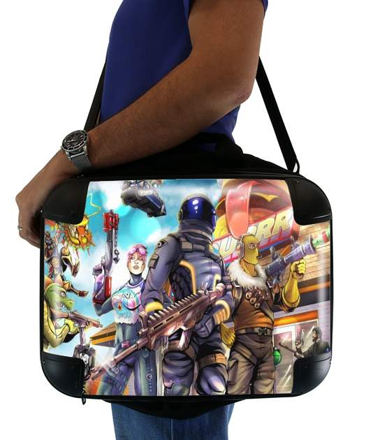 Fortnite Characters with Guns für Computertasche / Notebook / Tablet