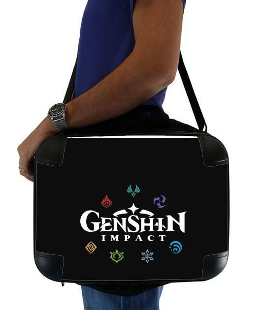 Genshin impact elements für Computertasche / Notebook / Tablet