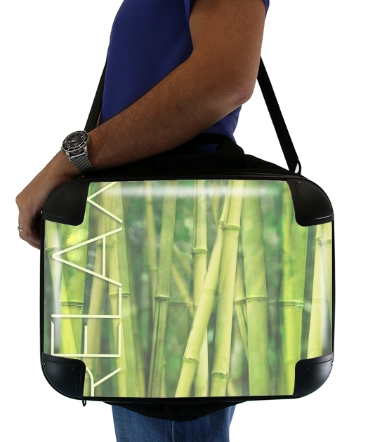 green bamboo für Computertasche / Notebook / Tablet