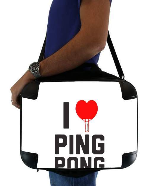 I love Ping Pong für Computertasche / Notebook / Tablet