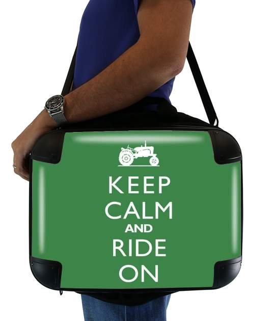 Keep Calm And ride on Tractor für Computertasche / Notebook / Tablet