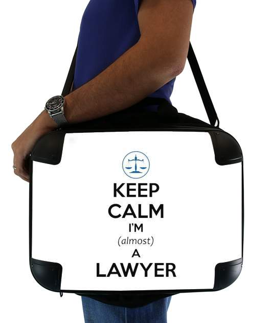 Keep calm i am almost a lawyer für Computertasche / Notebook / Tablet