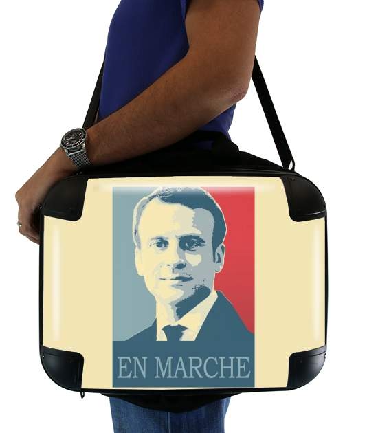Macron Propaganda En marche la France für Computertasche / Notebook / Tablet