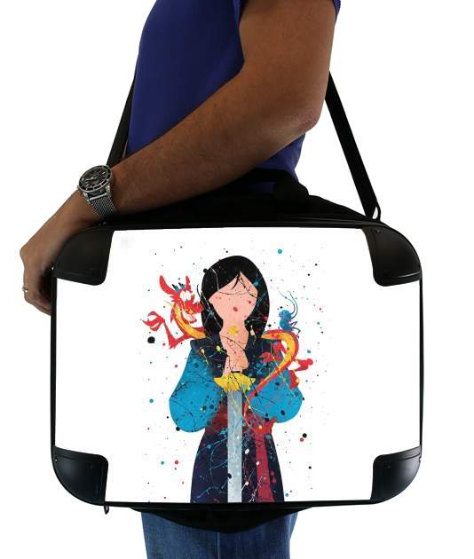 Mulan Princess Watercolor Decor für Computertasche / Notebook / Tablet