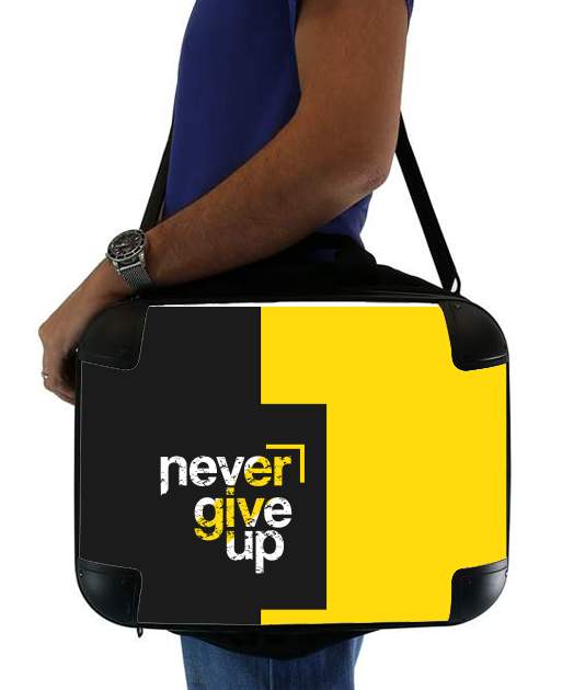 Never Give Up für Computertasche / Notebook / Tablet