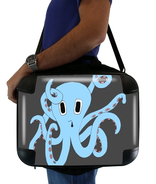 octopus Blue cartoon für Computertasche / Notebook / Tablet