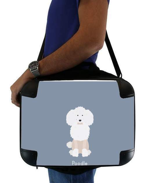Poodle White für Computertasche / Notebook / Tablet