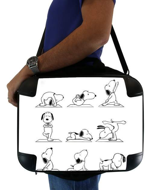 Snoopy Yoga für Computertasche / Notebook / Tablet