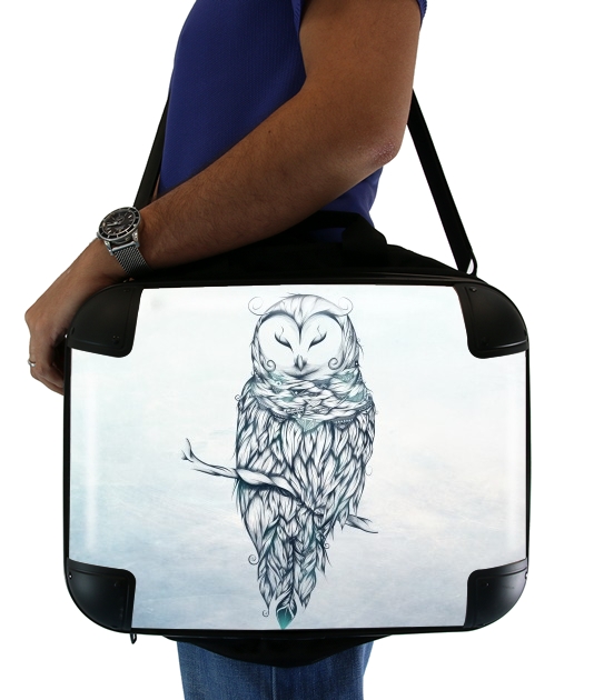 Snow Owl für Computertasche / Notebook / Tablet