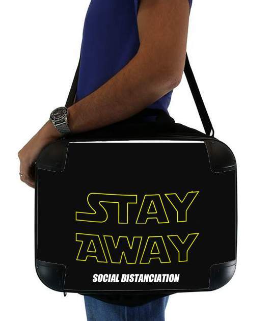 Stay Away Social Distance für Computertasche / Notebook / Tablet
