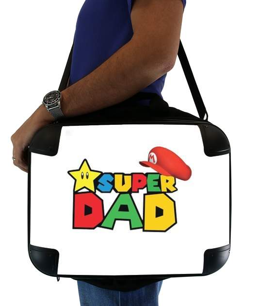 Super Dad Mario humour für Computertasche / Notebook / Tablet