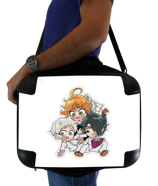 The Promised Neverland - Emma, Ray, Norman Chibi für Computertasche / Notebook / Tablet