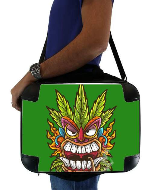 Tiki mask cannabis weed smoking für Computertasche / Notebook / Tablet